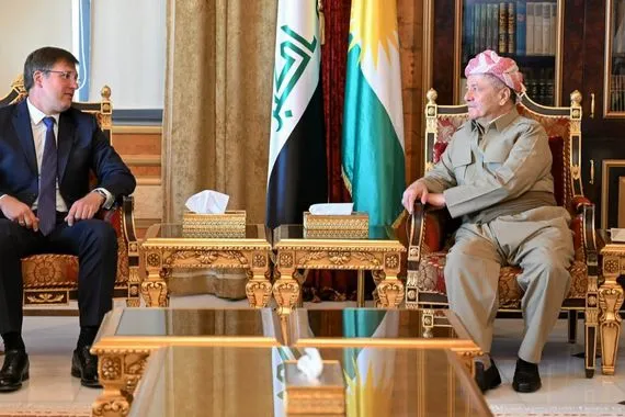 العلاقات بين أربيل وموسكو وتشكيل حكومة الإقليم على طاولة بارزاني والقنصل الروسي شفق نيوز