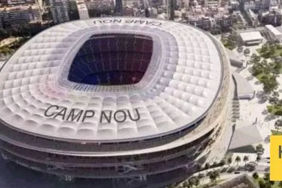 فيديو آخر التطورات في اعمال التجديد بملعب الكامب نو من الداخل والخارج