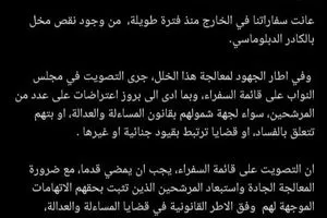 المالكي التصويت على قائمة السفراء ضرورة مع استبعاد من تثبت بحقهم اتهامات وكالة بغداد اليوم الاخبارية