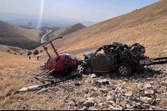 مصدر يكشف ملابسات سقوط مروحية غرب السليمانية