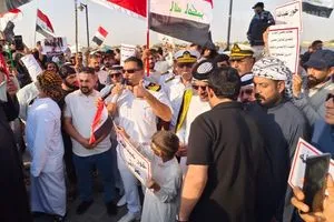 البصرة احتجاجات أمام قنصلية الكويت رفضاً لاتفاقية خور عبد الله شفق نيوز
