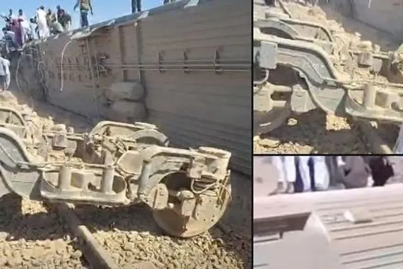 سقوط ضحايا جراء خروج قطار عن مساره قرب منطقة الضبعة بمصر