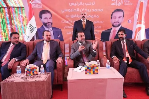 الحلبوسي يحضر تجمّعاً لمرشَّح تقدم في صلاح الدين غانم الحشماوي ويؤكد أهمية المشاركة الفاعلة بالانتخابات