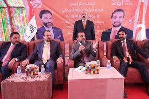 الحلبوسي يحضر تجمّعاً لمرشَّح تقدم في صلاح الدين غانم الحشماوي ويؤكد أهمية المشاركة الفاعلة بالانتخابات