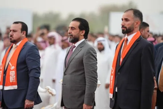 الحلبوسي يحضر تجمعاً جماهيرياً لدعم مرشح تقدم جواد الجبوري