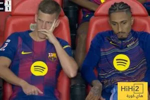 صورة رافينيا وداني اولمو بعد التعادل