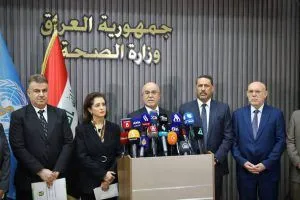 الحسناوي ووفد الصحة العالمية يبحثان الأمن الدوائي وعلاج الإدمان