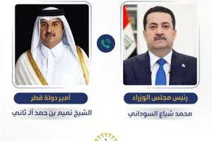 السوداني يهاتف امير قطر بعد قصف الدوحة