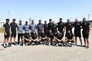 وفد فريق الحشد الشعبي يصل الكويت للمشاركة بالبطولة العربية لكرة اليد