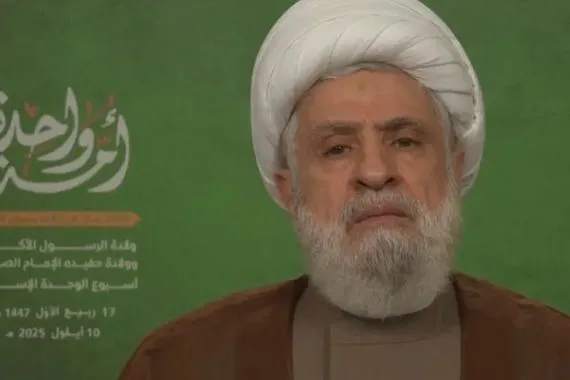 نعيم قاسم كفوا عن حديث حصر سلاح حزب الله واحذروا أمريكا شفق نيوز