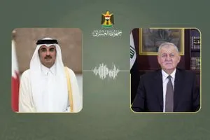 رئيس الجمهورية يؤكد إدانة العراق للعدوان وتضامنه مع الأشقاء القطريين وكالة بغداد اليوم الاخبارية