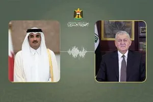 رئيس الجمهورية يؤكد إدانة العراق للعدوان الصهيوني وتضامنه مع الأشقاء القطريين وكالة الانباء العراقية واع