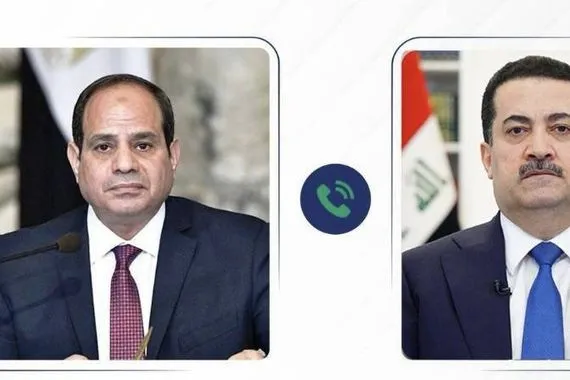 العراق ومصر يناقشان تطورات الأحداث في المنطقة