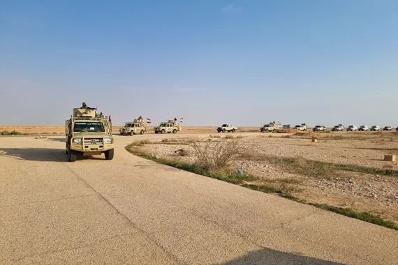 الحشد الشعبي ينفذ عملية دهم وتفتيش في صحراء القائم لتطهيرها من الإرهاب