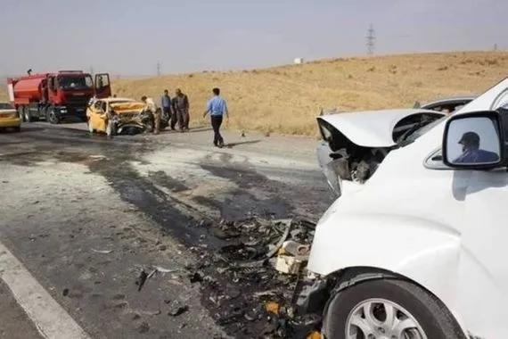 مصرع وإصابة 9 أشخاص بحادث سير على طريق حزام كركوك