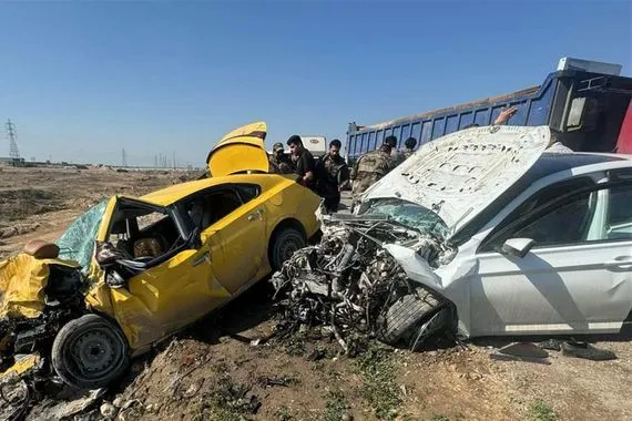 مصرع وإصابة 9 أشخاص في حادث مروع في كركوك
