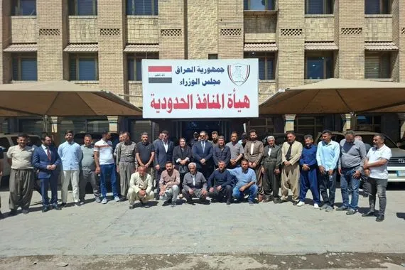 رئيس هيأة المنافذ يلتقي فلاحي بنجوين ويجتمع بسائقي منفذ القائم وكالة بغداد اليوم الاخبارية