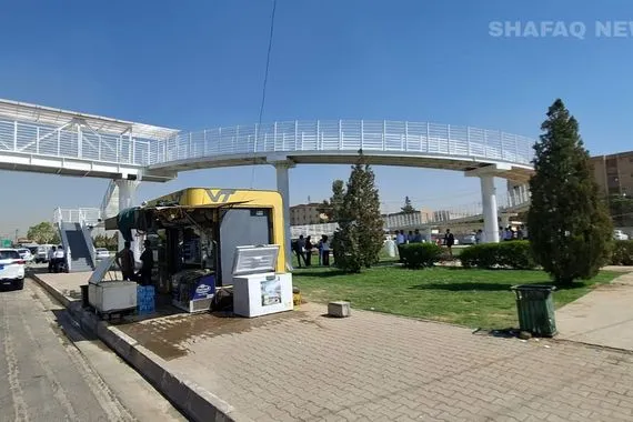 لأول مرة بكوردستان والعراق جسر عبور للمشاة ولذوي الاحتياجات الخاصة شفق نيوز