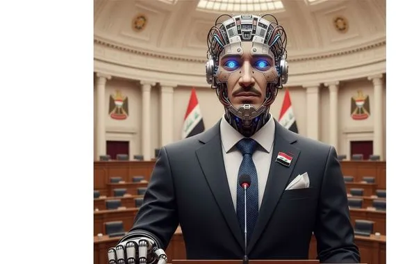 اتصالات تمشية العقود وحصة المكون باحث يتخيل وزير روبوت عراقي على طريقة البانيا