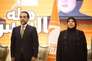 هلا بالريس الحلبوسي يحضر تجمعاً جماهيرياً لمرشحة حزب تقدم في ديالى أسماء كمبش