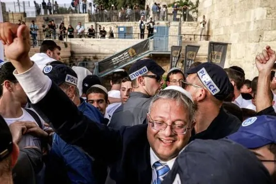 دخول الوزير الإسرائيلي بن غفير باحة المسجد الأقصى