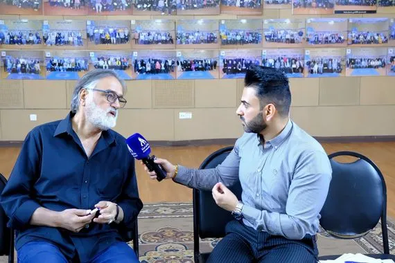 أبو العباس يتوَّج بجائزة أفضل عمل عن مسرحيته طقوس الأبيض بمهرجان محمد الماغوط وكالة الانباء العراقية واع