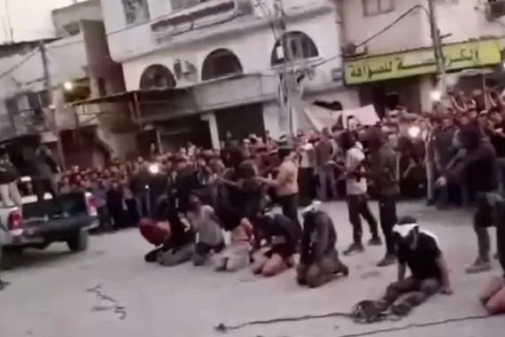 رمياً بالرصاص إعدام 8 عملاء في غزة شفق نيوز