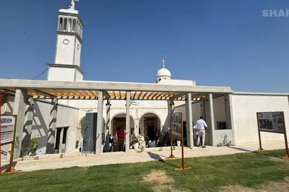 الموصل افتتاح كنيستي الطاهرة ومار توما بعد إعادة التأهيل صور شفق نيوز