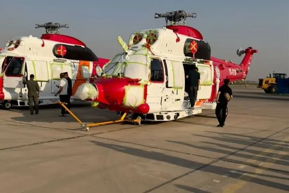 العراق يتسلم أول دفعة من الطائرات المروحية المستخدمة بعمليات الإنقاذ والإطفاء