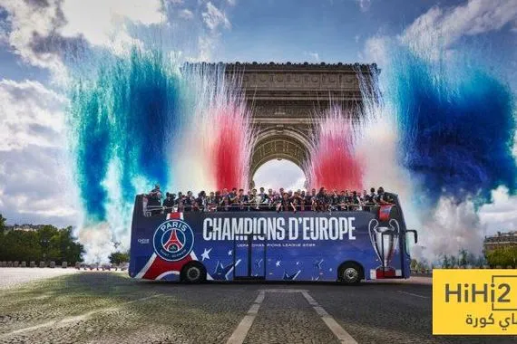 شاهد الصورة الرسمية لاحتفالات باريس سان جيرمان بلقب الابطال