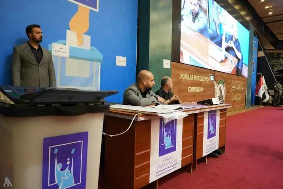 الحشد الشعبي يشارك في محاكاة اقتراع التصويت الخاص للانتخابات النيابية وكالة الانباء العراقية واع