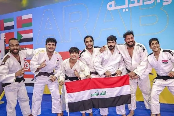 نادي الحشد الشعبي يتوج بطلاً لبطولة الأندية العربية للجودو