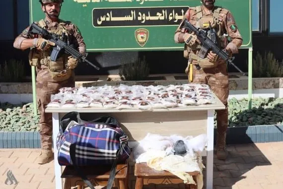 قوات الحدود إحباط تهريب 23 كغم من الكبتاغون عبر منطاد هوائي وكالة الانباء العراقية واع