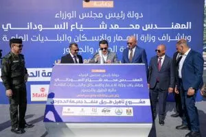 السوداني يطلق مشروع تأهيل طريق السماوة السلمان الجميمة بطول 219 كم في المثنى