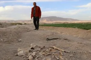 العثور على مقبرة جماعية في حي السحاري بدرعا السورية