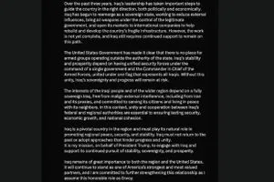 المبعوث الأمريكي للعراق التدخلات الخارجية والايرانية خطر على السيادة