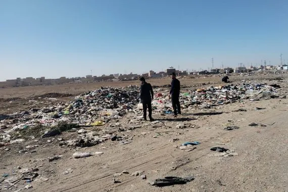 بيئة ميسان ترصد مكبًا عشوائيًا للنفايات في مركز المحافظة