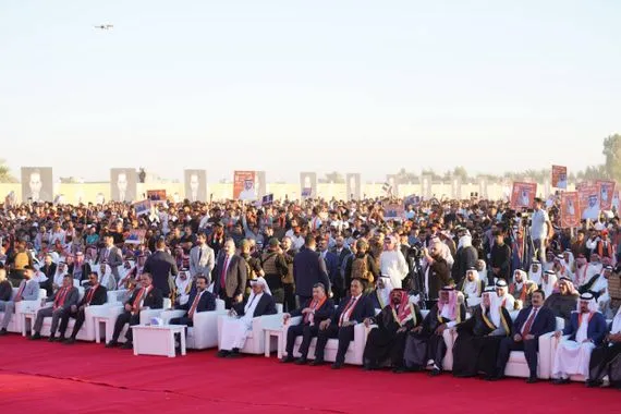 الحلبوسي يحضر تجمعاً جماهيرياً لمناصري حزب تقدم في أبو غريب