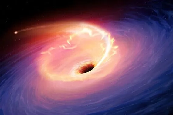 رصد أكثر توهج لمعانا في تاريخ الكون انبعث من الثقب الاسود