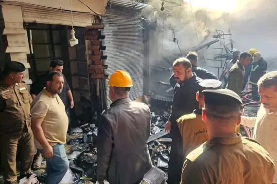 حريق المسكوف في الشطرة يلتهم 20 محلاً والدفاع المدني يمنع الكارثة وكالة بغداد اليوم الاخبارية
