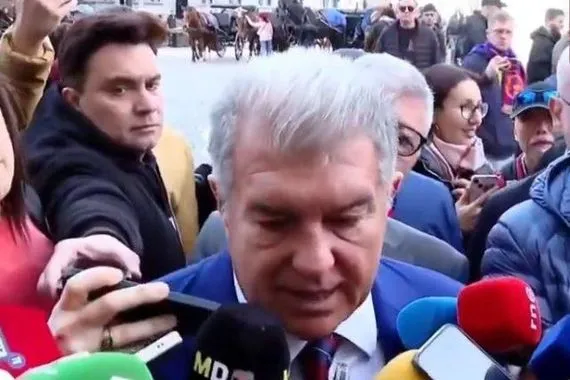 لابورتا يسخر من خسارة ريال مدريد أمام ليفربول