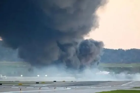 ارتفاع حصيلة قتلى تحطم طائرة شحن في امريكا