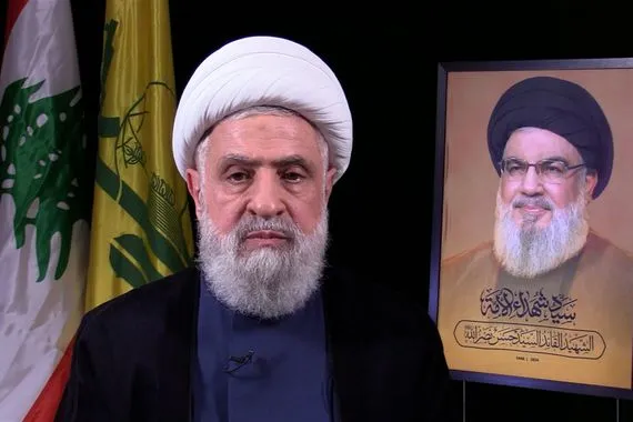 نعيم قاسم لن نتخلى عن سلاحنا