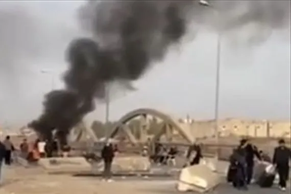 أربيل أنصار مرشح يغلقون طريقا عاما لعدم فوزه بالانتخابات فيديو