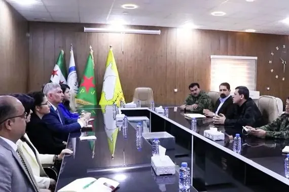 قسد ترحب بنتائج اجتماع الشرع ترمب الحوار الوطني سبيل الاستقرار شفق نيوز