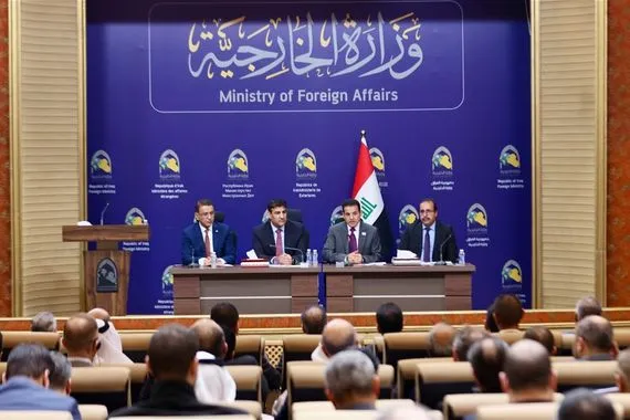 الأعرجي يترأس اجتماعا لرؤساء وممثلي البعثات والمنظمات الدولية العاملة في العراق