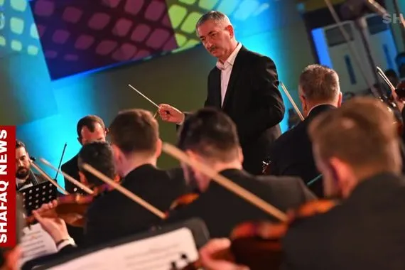 أربيل أوركسترا كوردستان تقدم باقة من الألحان الكوردية والعالمية صور شفق نيوز