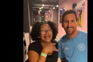 ميسي يتسبب بورطة لامراة