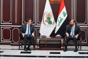 محافظ الأنبار يبحث التعاون المشترك مع القائم بالأعمال للسفارة الألمانية