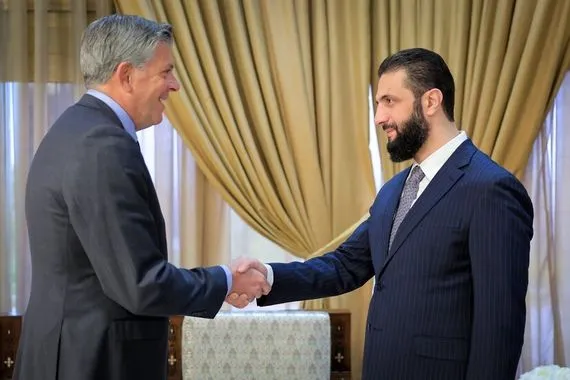 الشرع يستقبل وفدا من الكونغرس الأمريكي في دمشق